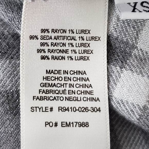 Anthropologie Cloth & Stone Plaid Ruffle Collar Top - Picture 11 of 13